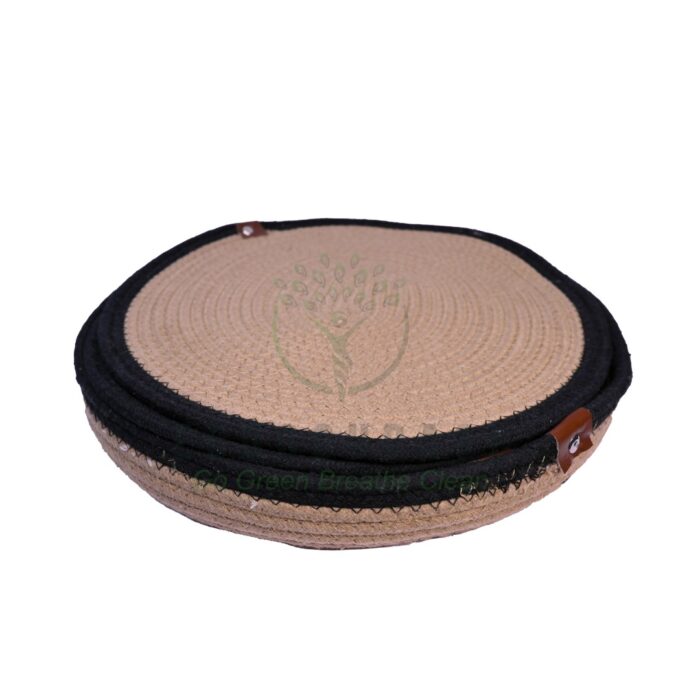 Black Dinning Table Mats with Bowl - Image 1