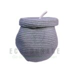Grey Basket with Lid