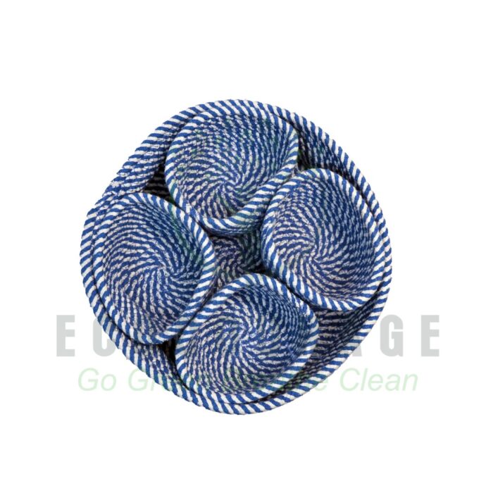 Multipurpose Blue Basket With Lid - Image 2