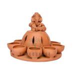 Terracotta Ganpati Diya (Big)