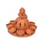 Terracotta Ganpati Diya (Big) - Image 2