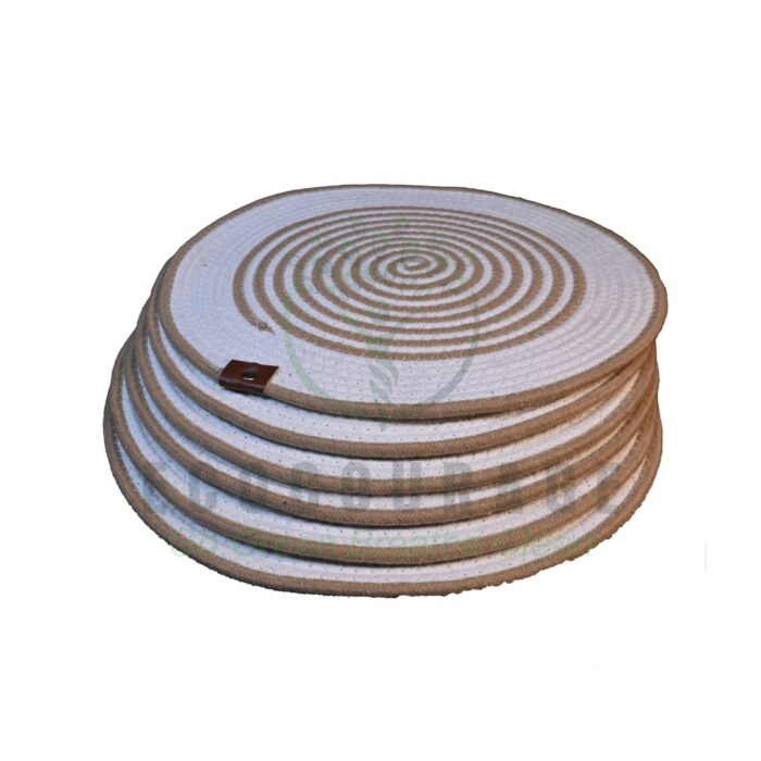 White And Beige Dinning Table Mat - Image 2