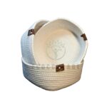 White Baskets - Set of 3