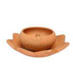 Terracotta Lotus Diya (Kamal Panti) - Image 2