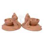 Terracotta Peacock Diya (Mor Panati) - Image 2