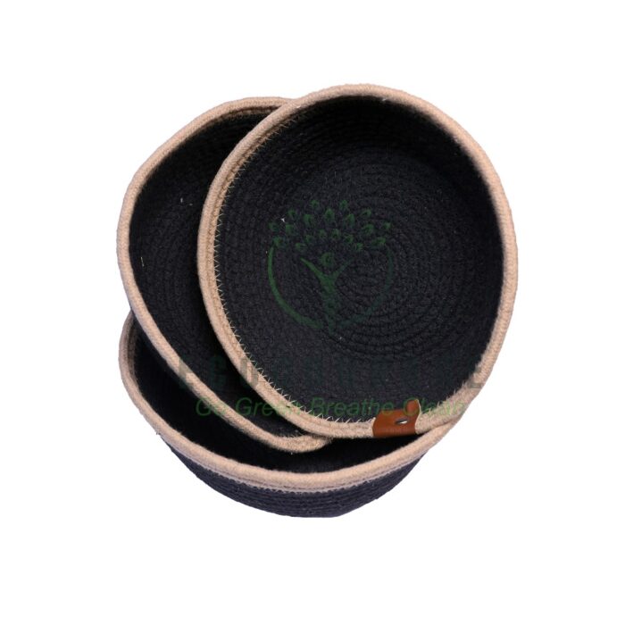 Black Baskets - Set of 3 - Image 2
