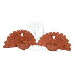 Terracotta Wall Hanging Diya 1 (Surya Panti) - Image 3