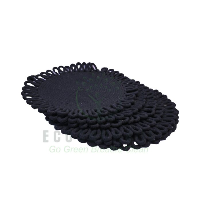 Black Dinning Table Mats - Image 1