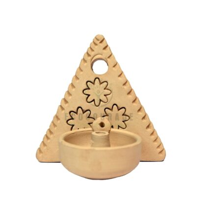 Terracotta Wall Hanging Diya 2 (Triangle)