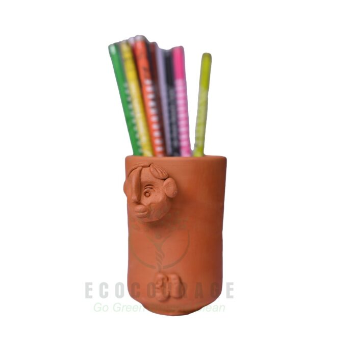 Boy faced Pen Stand - 2 - Image 2