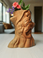 Ganesh Idol on Tree Planter